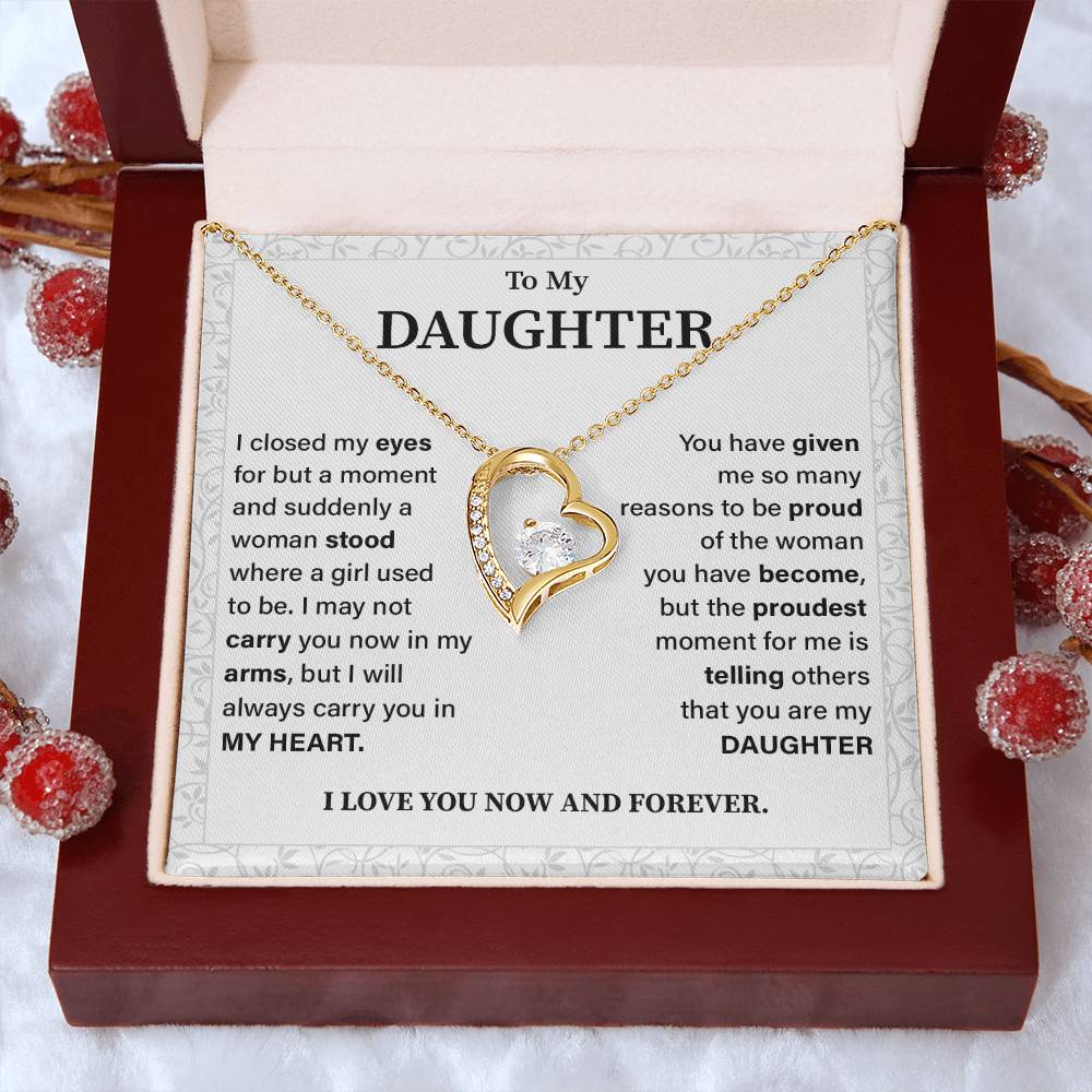 To my daughter i closed my eyes.