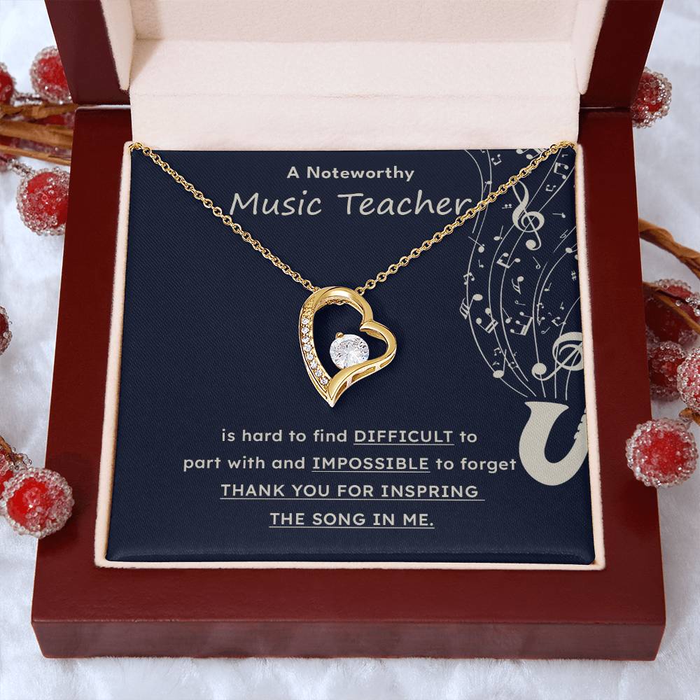 A Noteworthy Music Teacher Artistic Expression Jewelry Melodic Journey Necklace Passion For Music Necklace Soulful Artistry Jewelry Musical Journey Gift Creative Flow Necklace Inspiring Art Jewelry Imaginative Sound Jewelry Cultural Expression Necklace