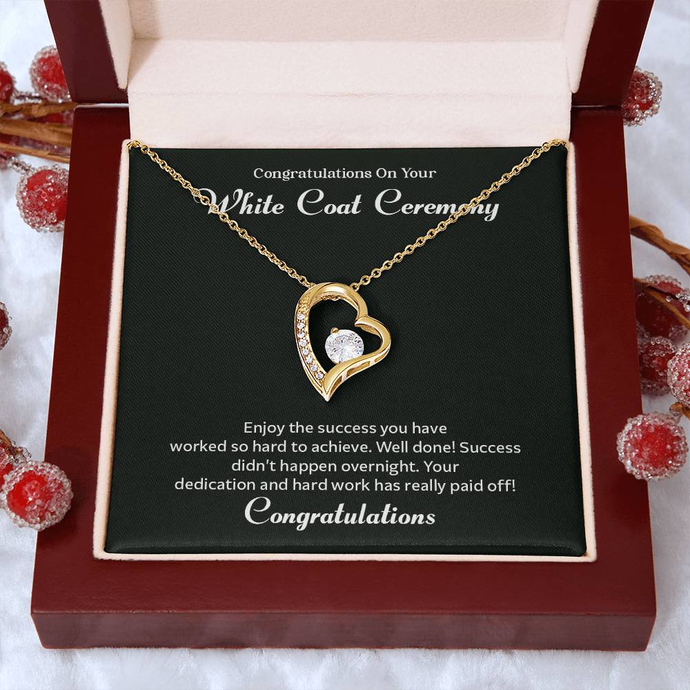 Congratulations On Your White Coat Ceremony Congratulations Necklace Inspirational Jewelry Gift Meaningful Gift For Graduates Proud Of Your Journey Necklace Celebrate Your Success Necklace Emotional Connection Necklace Jewelry For Inspiring Confidence