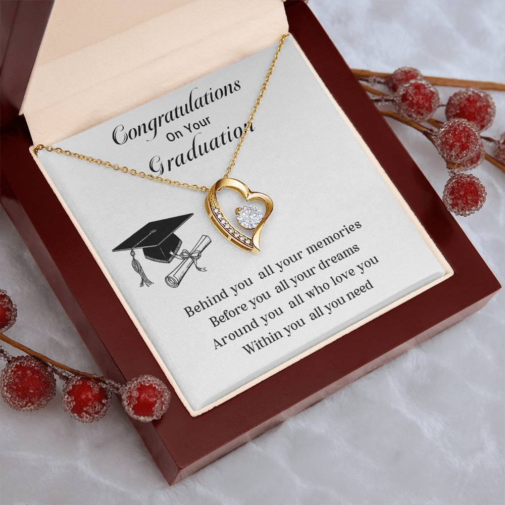 Congratulations On Your Graduation Necklace Graduation Necklace Gift Necklace For Graduate’s Special Day Gift For Graduate’s New Journey Necklace For Graduate’s Memories Gift For Graduate’s Success Emotional Gift For Graduates