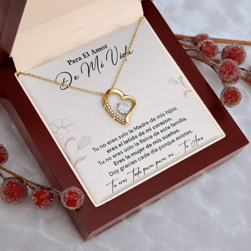 Collar Para El Amor De Mi Vida Regalo Romántico Para Esposa Latido De Mi Corazón Reina De La Familia Joyería Sentimental Para Esposa Collar Con Frase De Amor Regalo Romántico Para Mujer Especial Collar Con Mensaje De Amor Infinito