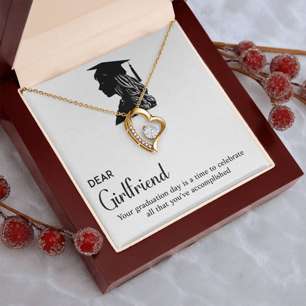 Dear Girlfriend Necklace Graduation Necklace Gift Necklace For Graduation Day Sentimental Graduation Gift Proud Partner Graduation Gift Necklace For New Beginnings Gift For Girlfriend’s Graduation Necklace For Future Success Gift For Girlfriend