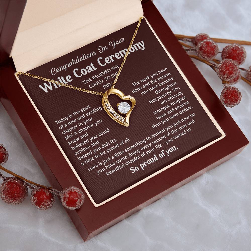 Congratulations On Your White Coat Ceremony You Can Conquer Necklace You Are Amazing Necklace Personal Development Jewelry Motivational Jewelry Gift From Dad Meaningful Gift For Graduates New Chapter Necklace Congratulations Necklace