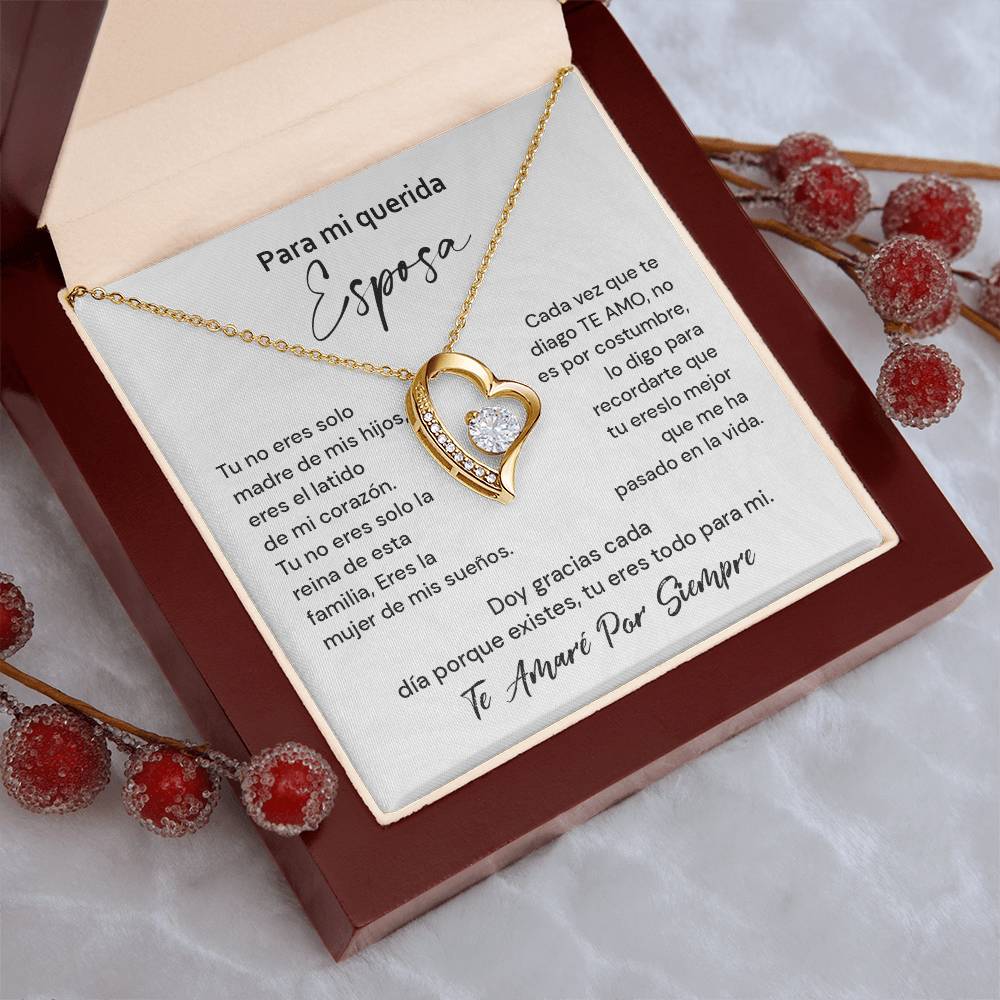 Collar Para Mi Querida Esposa Latido De Mi Corazón Detalle Romántico Para Mi Esposa Collar Con Mensaje De Amor Eterno Regalo De Amor Infinito Collar Con Frase De Agradecimiento Collar De Amor Eterno Para Mi Reina Detalle De Amor Para Mi Esposa