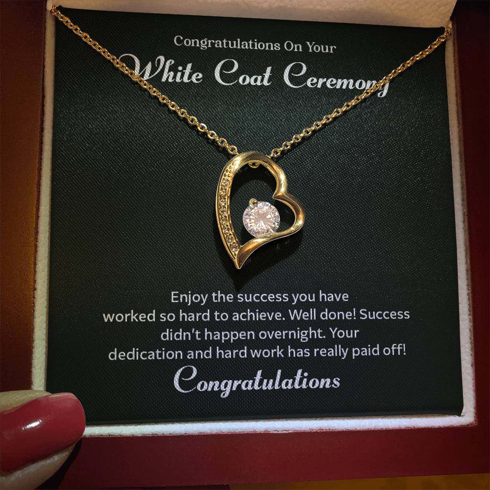 Congratulations On Your White Coat Ceremony Congratulations Necklace Inspirational Jewelry Gift Meaningful Gift For Graduates Proud Of Your Journey Necklace Celebrate Your Success Necklace Emotional Connection Necklace Jewelry For Inspiring Confidence