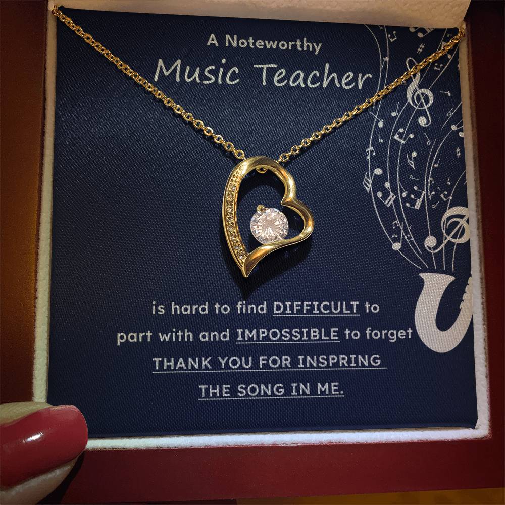 A Noteworthy Music Teacher Artistic Expression Jewelry Melodic Journey Necklace Passion For Music Necklace Soulful Artistry Jewelry Musical Journey Gift Creative Flow Necklace Inspiring Art Jewelry Imaginative Sound Jewelry Cultural Expression Necklace