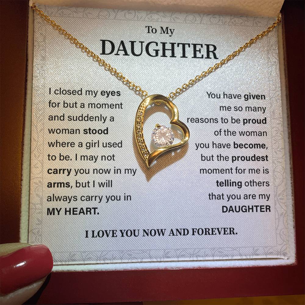 To my daughter i closed my eyes.