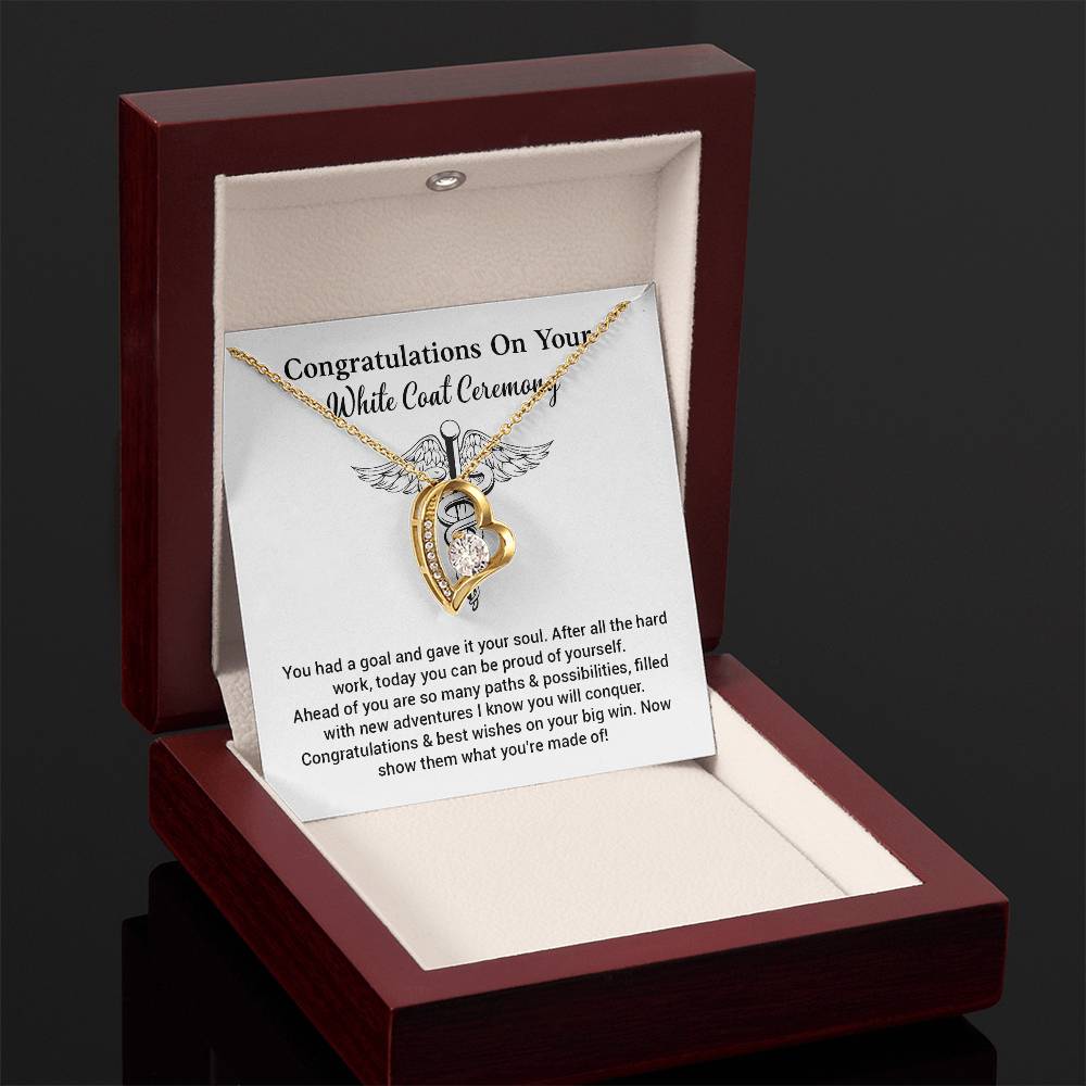 Congratulations On Your White Coat Ceremony Congratulations Necklace Inspirational Jewelry Gift Meaningful Gift For Graduates New Adventures Necklace Motivational Jewelry Personal Growth Jewelry Best Wishes Necklace