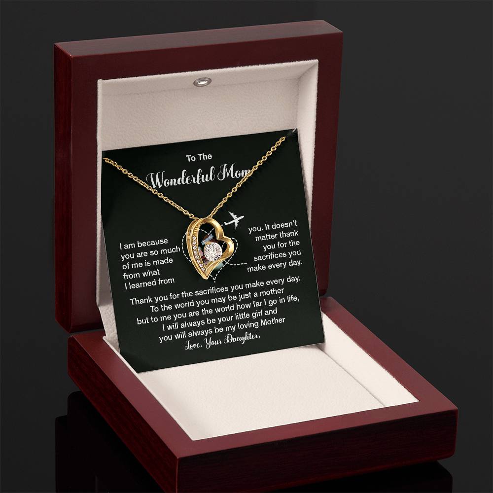 To The Wonderful Mom, Elegant Jewelry For A Mother’s Day Gift Thoughtful Necklace Sweet Gift For A Special Woman Loving Pendant Elegant Pendant For A Mother’s Bond Heartfelt Necklace For Family Bond Beautiful Necklace For A Special Connection