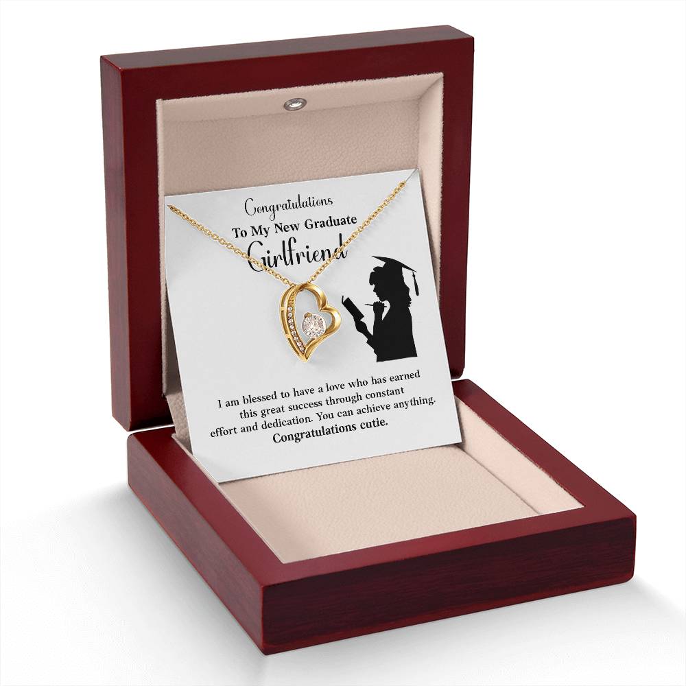 Congratulations To My New Graduate Girlfriend Necklace Necklace For Next Chapter Necklace For Girlfriend’s Potential Proud Partner Graduation Gift Sentimental Gift For New Graduate Gift For Girlfriend’s Graduation Graduate Girlfriend Necklace Gift