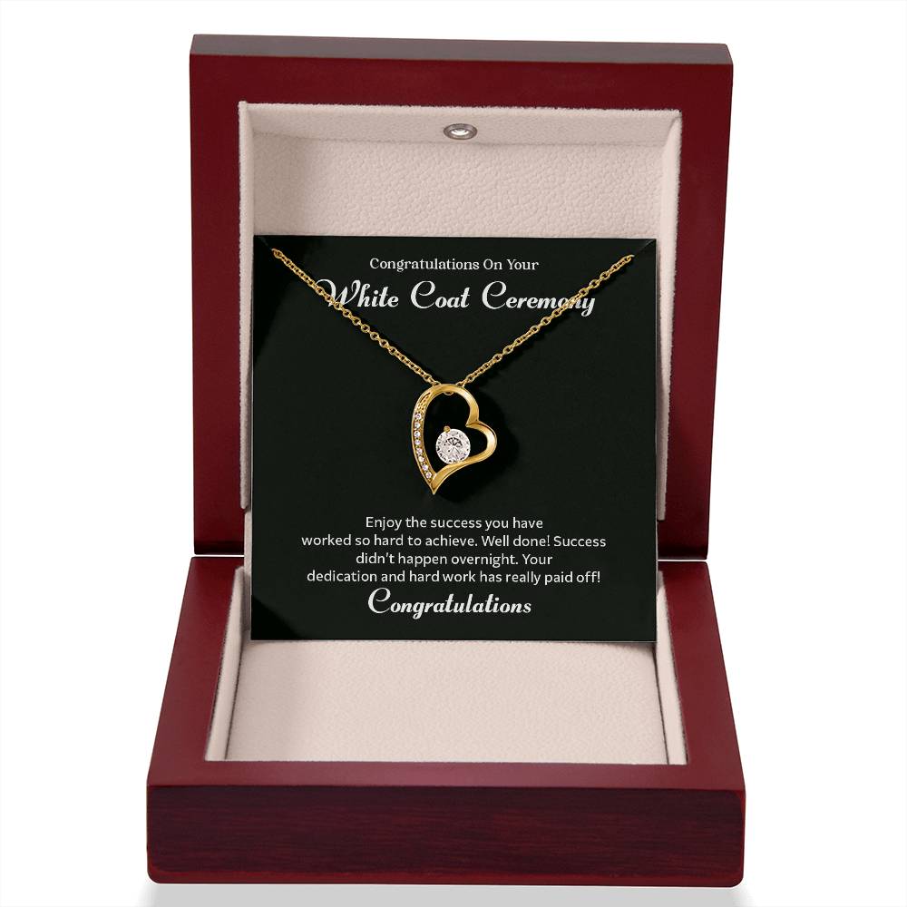 Congratulations On Your White Coat Ceremony Congratulations Necklace Inspirational Jewelry Gift Meaningful Gift For Graduates Proud Of Your Journey Necklace Celebrate Your Success Necklace Emotional Connection Necklace Jewelry For Inspiring Confidence