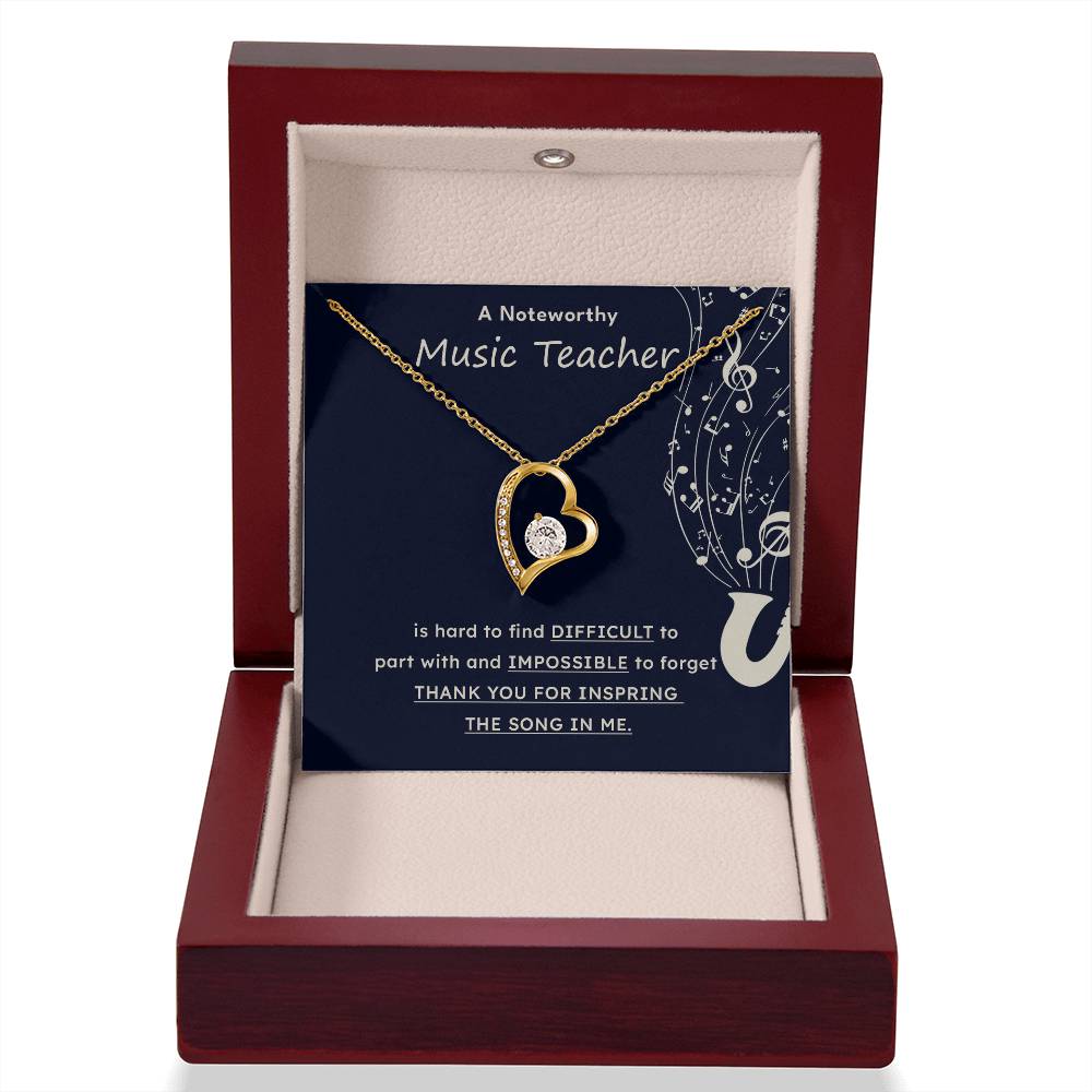 A Noteworthy Music Teacher Artistic Expression Jewelry Melodic Journey Necklace Passion For Music Necklace Soulful Artistry Jewelry Musical Journey Gift Creative Flow Necklace Inspiring Art Jewelry Imaginative Sound Jewelry Cultural Expression Necklace