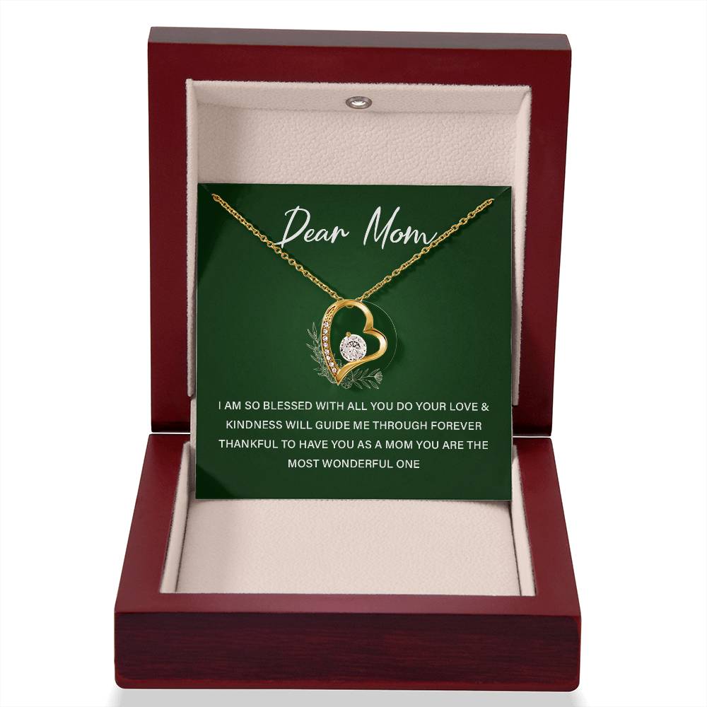 Dear Mom Blessed To Have You Necklace Love You Mom Necklace Best Mom Ever Necklace Eternal Bond With Mom Necklace Meaning Thoughtful Gift For Mindful Gift For Mom Necklace For Family Bond Dear Mom Necklace Gift