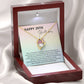 24th Birthday Necklace Gift for Her – Heart Pendant with Message Card