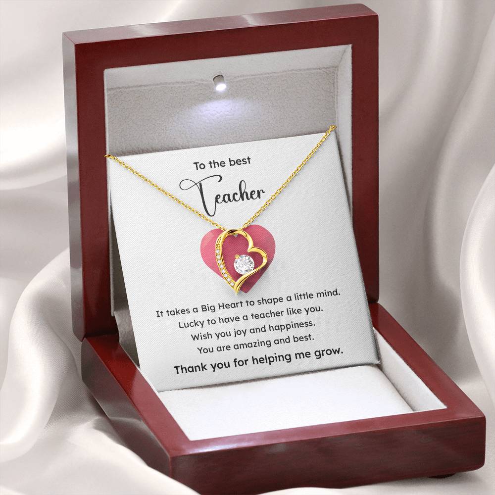 To The Best Teacher Best Teacher Gift Teacher Appreciation Necklace Lucky To Have You Necklace Unique Gift For A Great Teacher Emotional Connection Necklace Supportive Gift For Teachers You Are The Best Necklace