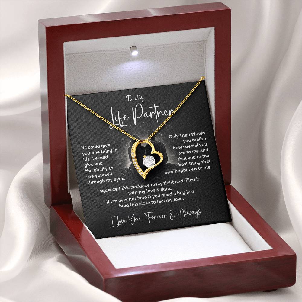 To My Life Partner Necklace Gift From Your Soulmate Necklace Gift