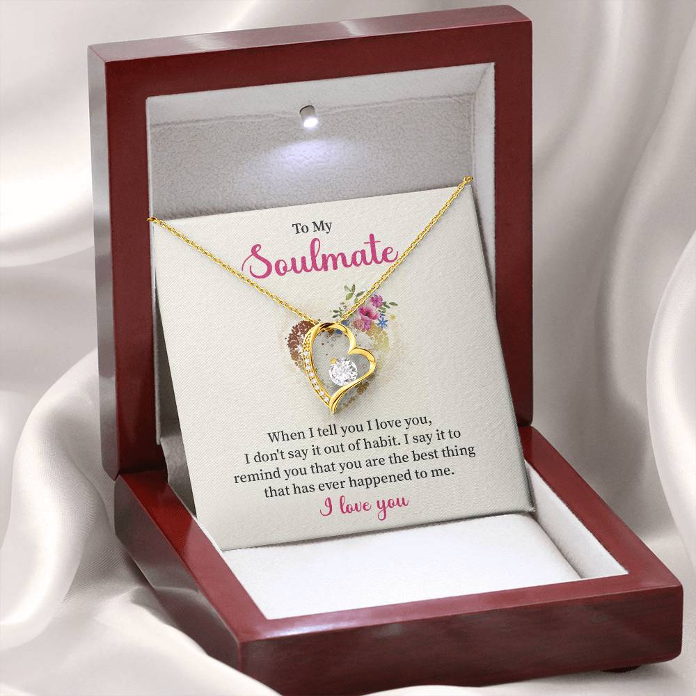 Soulmate Necklace for Her – I Love You Gift Box