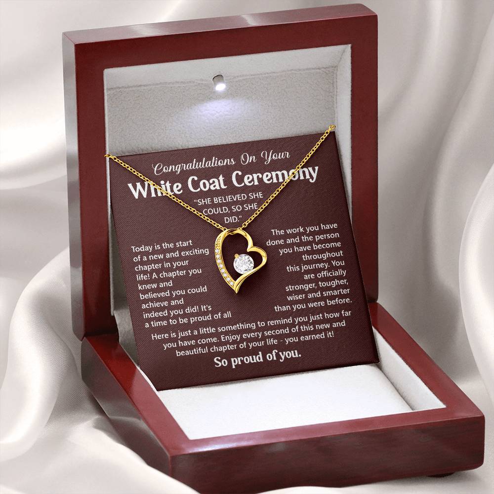 Congratulations On Your White Coat Ceremony You Can Conquer Necklace You Are Amazing Necklace Personal Development Jewelry Motivational Jewelry Gift From Dad Meaningful Gift For Graduates New Chapter Necklace Congratulations Necklace