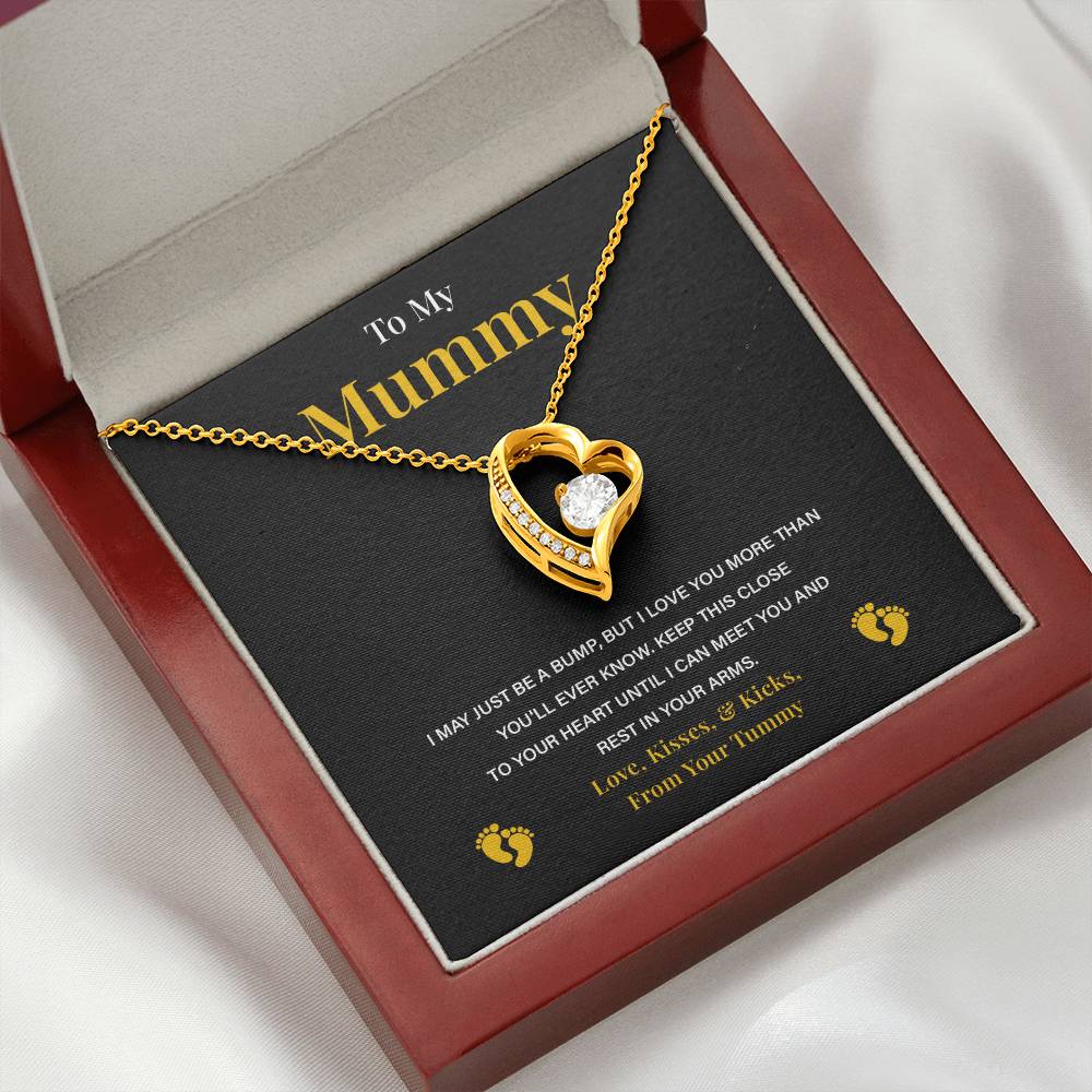 Pregnancy Necklace for Mummy – Gift from Bump with Love Note Card