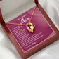 Mom Necklace Gift with Loving Message Card