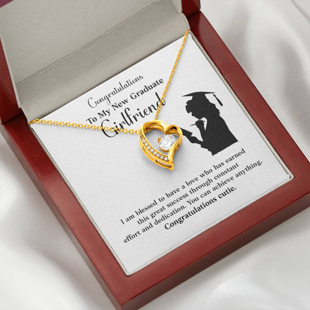 Congratulations To My New Graduate Girlfriend Necklace Necklace For Next Chapter Necklace For Girlfriend’s Potential Proud Partner Graduation Gift Sentimental Gift For New Graduate Gift For Girlfriend’s Graduation Graduate Girlfriend Necklace Gift