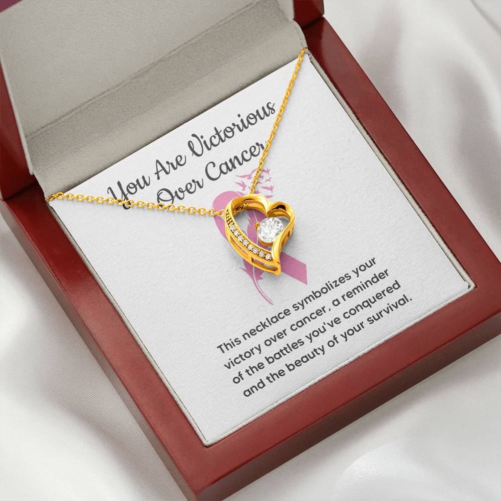 You Are Victorious Over Cancer This necklace.