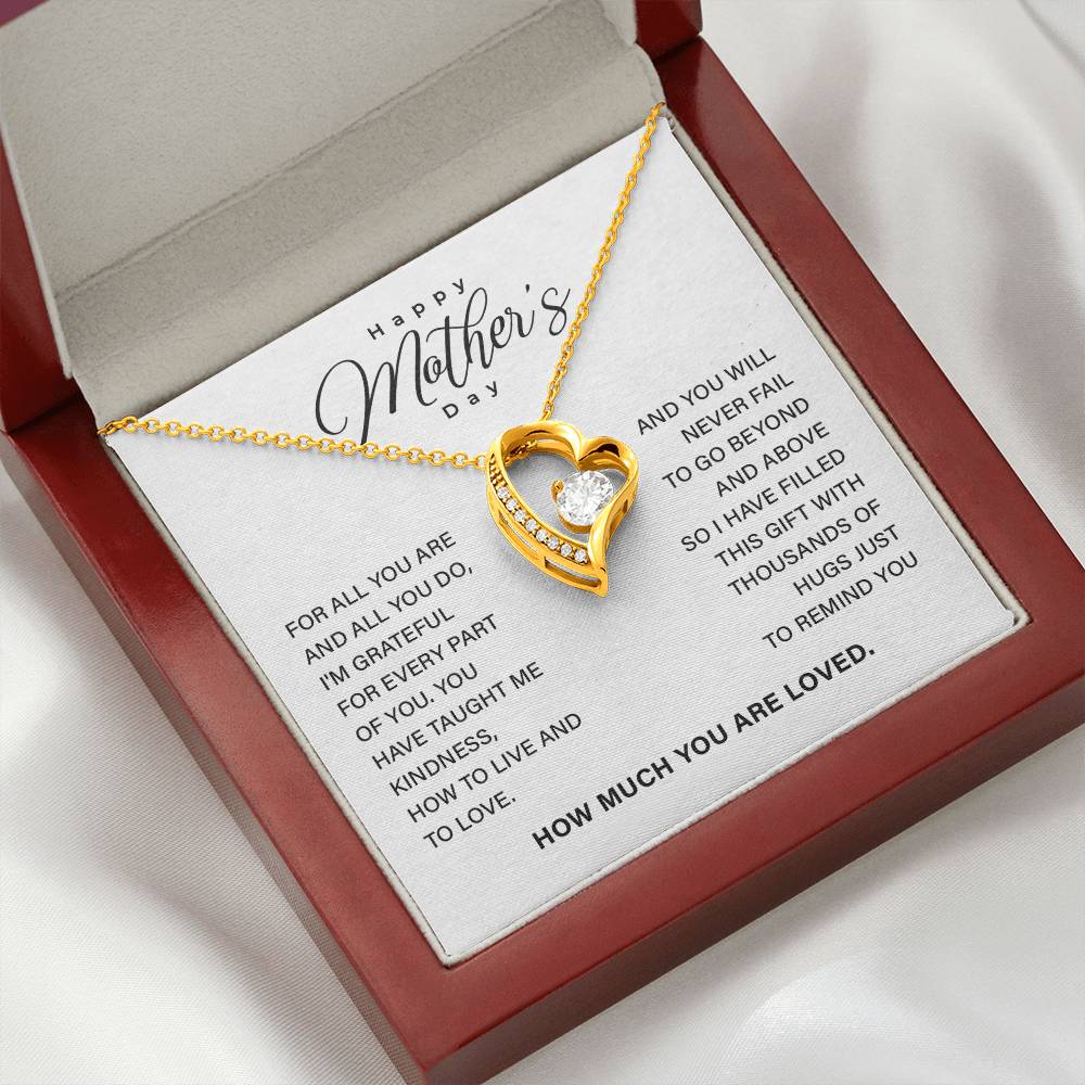 Mother’s Day Necklace Gift with Keepsake Message Card