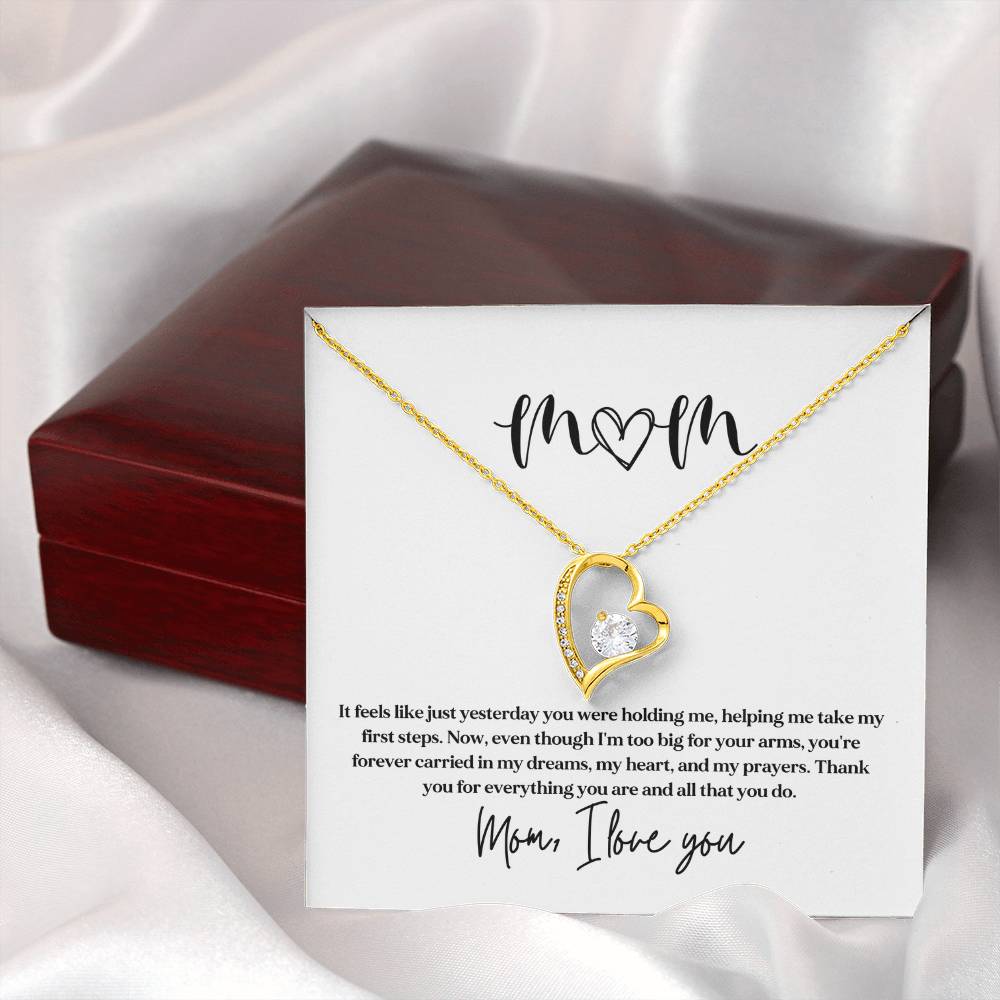 Necklace Gift for Mom From Kids With Sentimental Card