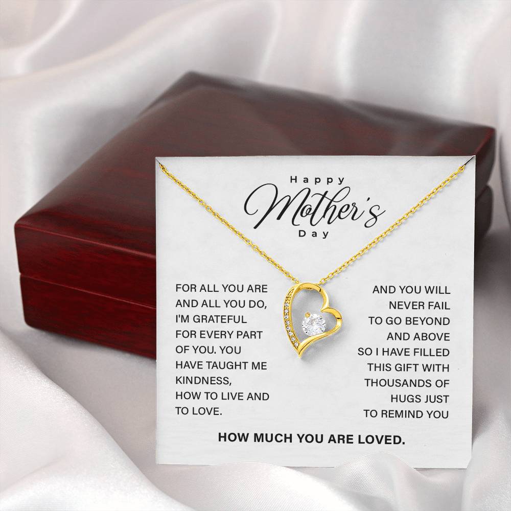 Mother’s Day Necklace Gift with Keepsake Message Card