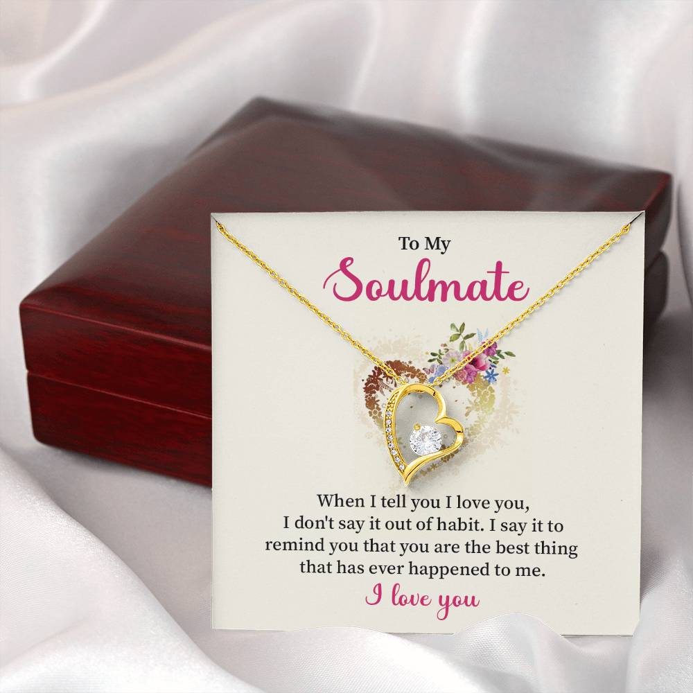 Soulmate Necklace for Her – I Love You Gift Box