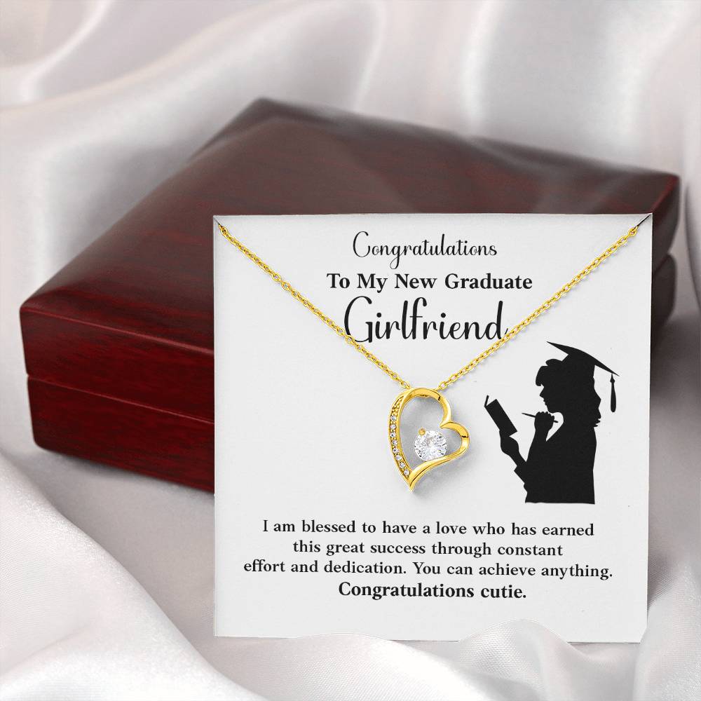 Congratulations To My New Graduate Girlfriend Necklace Necklace For Next Chapter Necklace For Girlfriend’s Potential Proud Partner Graduation Gift Sentimental Gift For New Graduate Gift For Girlfriend’s Graduation Graduate Girlfriend Necklace Gift