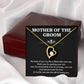Mother of the Groom Necklace Gift with Heartfelt Message Card