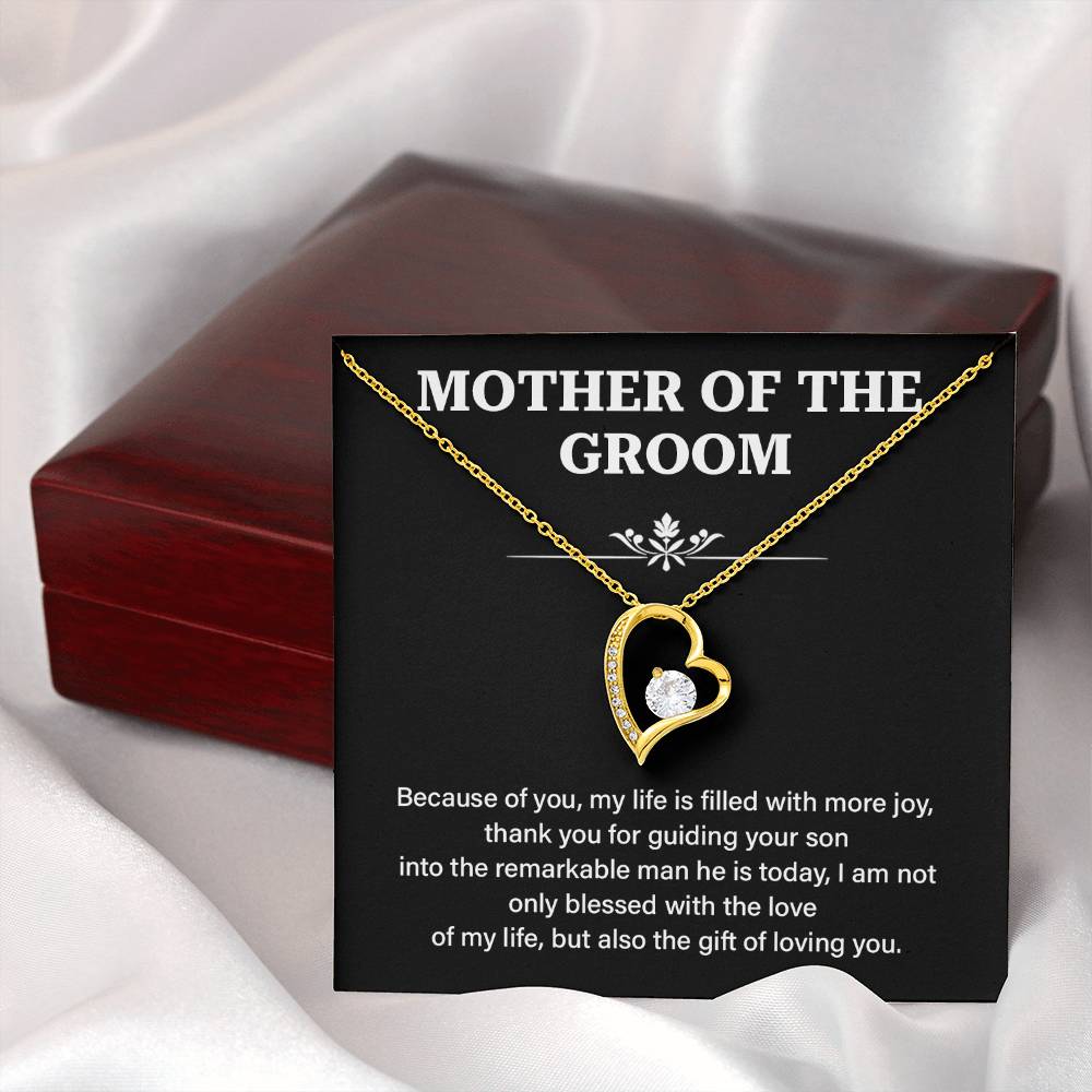 To The Mother Of The Groom Mother Of The Groom Necklace Gift Sentimental Jewelry For Mother Of The Groom Jewelry Gift For Groom's Mom Special Gift For Groom's Mom Meaningful Gift For Groom's Mother Supportive Gift For Mother Unique Gift For Mother