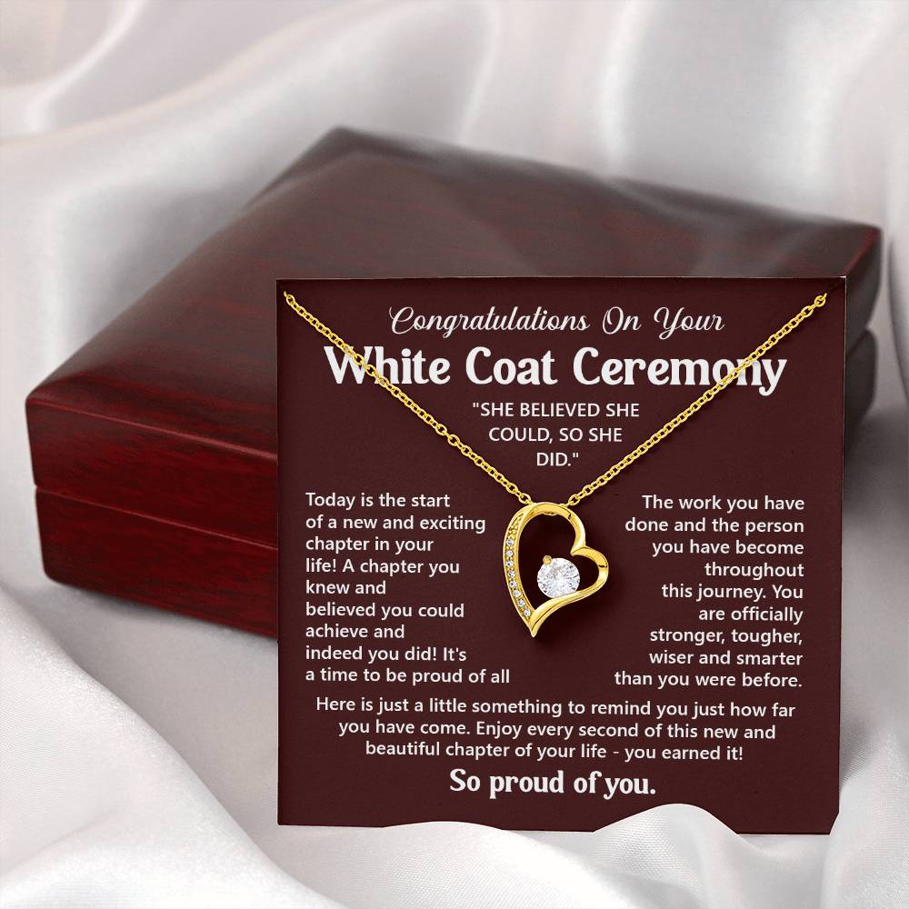 Congratulations On Your White Coat Ceremony You Can Conquer Necklace You Are Amazing Necklace Personal Development Jewelry Motivational Jewelry Gift From Dad Meaningful Gift For Graduates New Chapter Necklace Congratulations Necklace