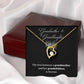 Grandmother & Granddaughter Heart Necklace – Gift with Card