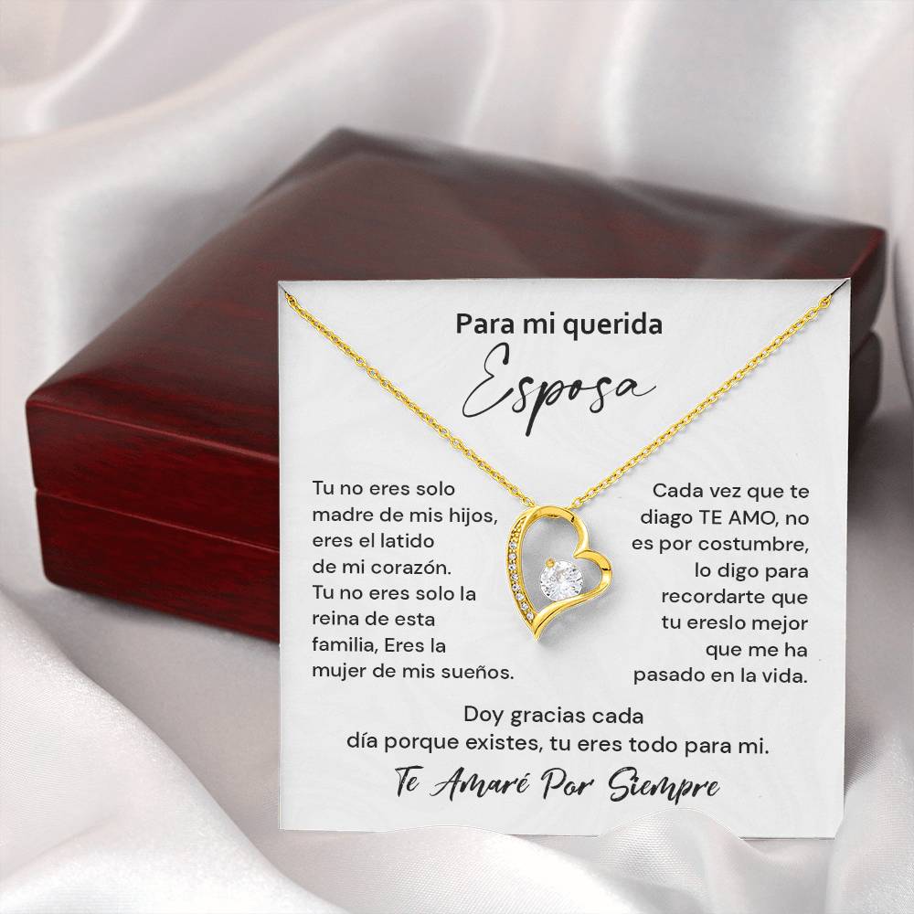 Collar Para Mi Querida Esposa Latido De Mi Corazón Detalle Romántico Para Mi Esposa Collar Con Mensaje De Amor Eterno Regalo De Amor Infinito Collar Con Frase De Agradecimiento Collar De Amor Eterno Para Mi Reina Detalle De Amor Para Mi Esposa