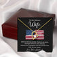 Military Wife Appreciation Gift with Message Card