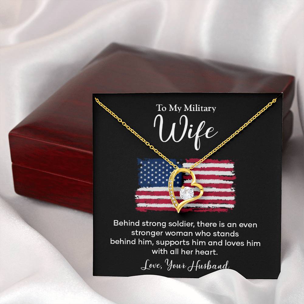 Military Wife Appreciation Gift with Message Card