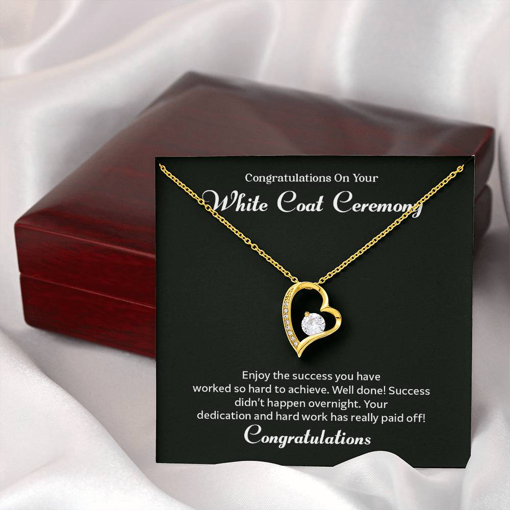 Congratulations On Your White Coat Ceremony Congratulations Necklace Inspirational Jewelry Gift Meaningful Gift For Graduates Proud Of Your Journey Necklace Celebrate Your Success Necklace Emotional Connection Necklace Jewelry For Inspiring Confidence