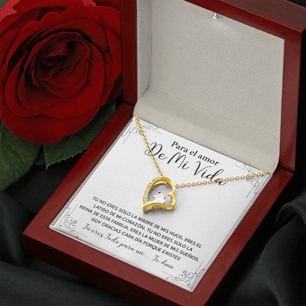 Collar Para El Amor De Mi Vida Madre De Mis Hijos Regalo Romántico Para Esposa Collar Con Frase De Amor Regalo Especial Para Mi Reina Joyería Romántica Para Esposa Regalo De Amor Infinito Regalo De Aniversario Para Mi Esposa Collar De Amor Para Mi Pareja