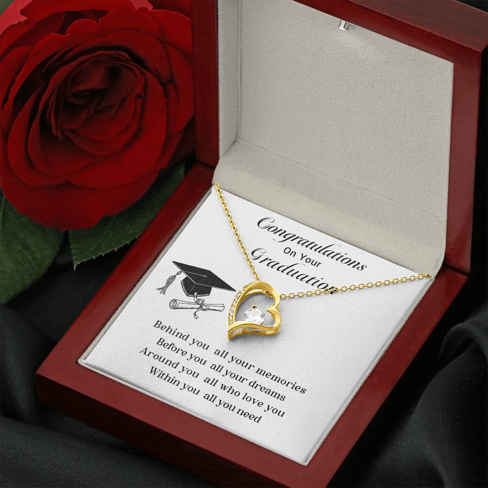 Congratulations On Your Graduation Necklace Graduation Necklace Gift Necklace For Graduate’s Special Day Gift For Graduate’s New Journey Necklace For Graduate’s Memories Gift For Graduate’s Success Emotional Gift For Graduates