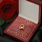 Romantic Necklace Gift for Partner – Message Card & Box