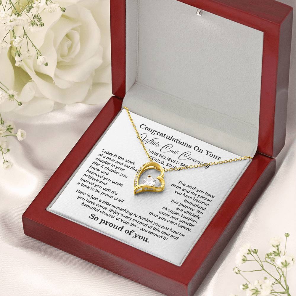 Congratulations On Your White Coat Ceremony New Adventures Necklace Hard Work Pay Off Necklace Enjoy The Journey Necklace Personal Growth Jewelry Daily Inspiration Necklace Heartfelt Message Necklace Congratulation Necklace She Believed She Could Necklace