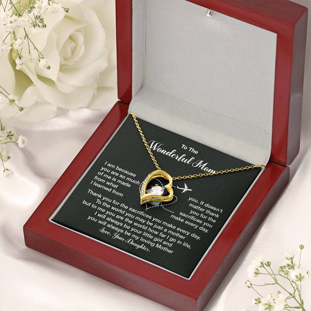 To The Wonderful Mom, Elegant Jewelry For A Mother’s Day Gift Thoughtful Necklace Sweet Gift For A Special Woman Loving Pendant Elegant Pendant For A Mother’s Bond Heartfelt Necklace For Family Bond Beautiful Necklace For A Special Connection