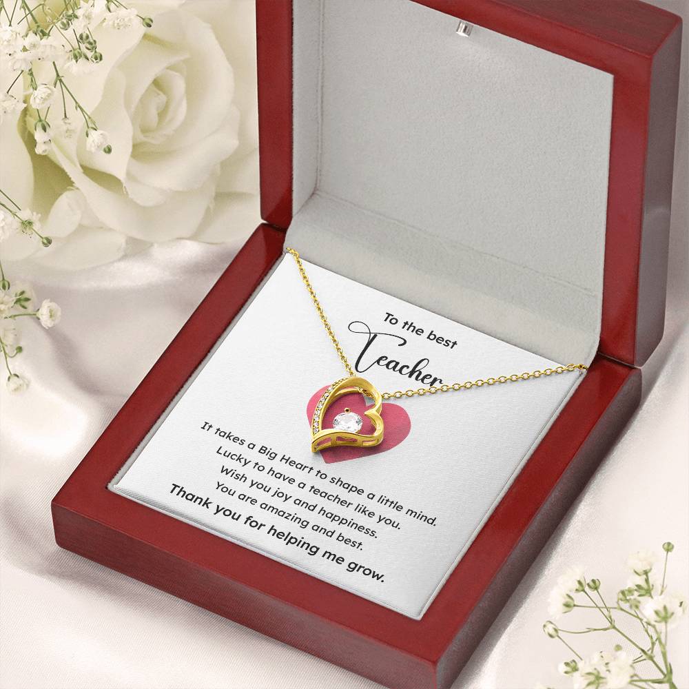 To The Best Teacher Best Teacher Gift Teacher Appreciation Necklace Lucky To Have You Necklace Unique Gift For A Great Teacher Emotional Connection Necklace Supportive Gift For Teachers You Are The Best Necklace