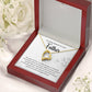 Sympathy Gift for Loss of Father Heart Necklace with Message Card