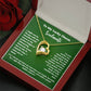 To My Lucky Charm Soulmate St Patricks Day Gift for Wife From Husband , Irish Husband Wife Forever Love Necklace