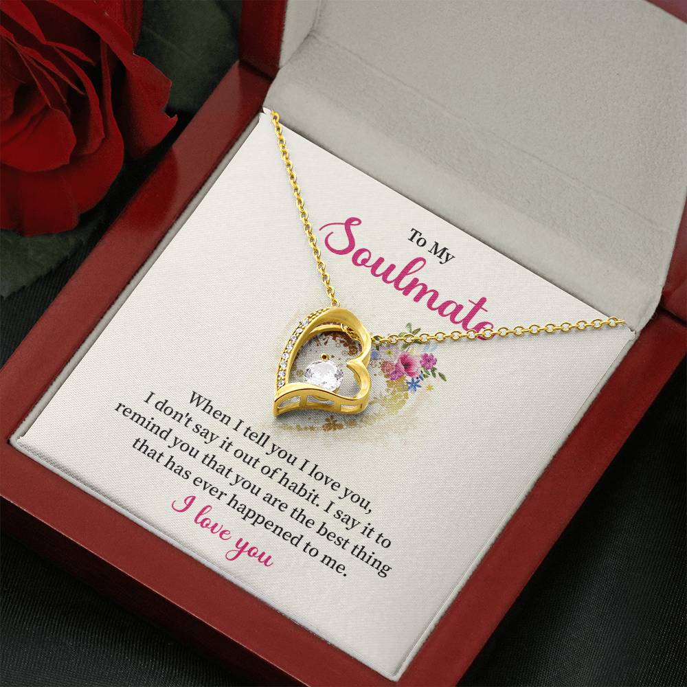 Soulmate Necklace for Her – I Love You Gift Box