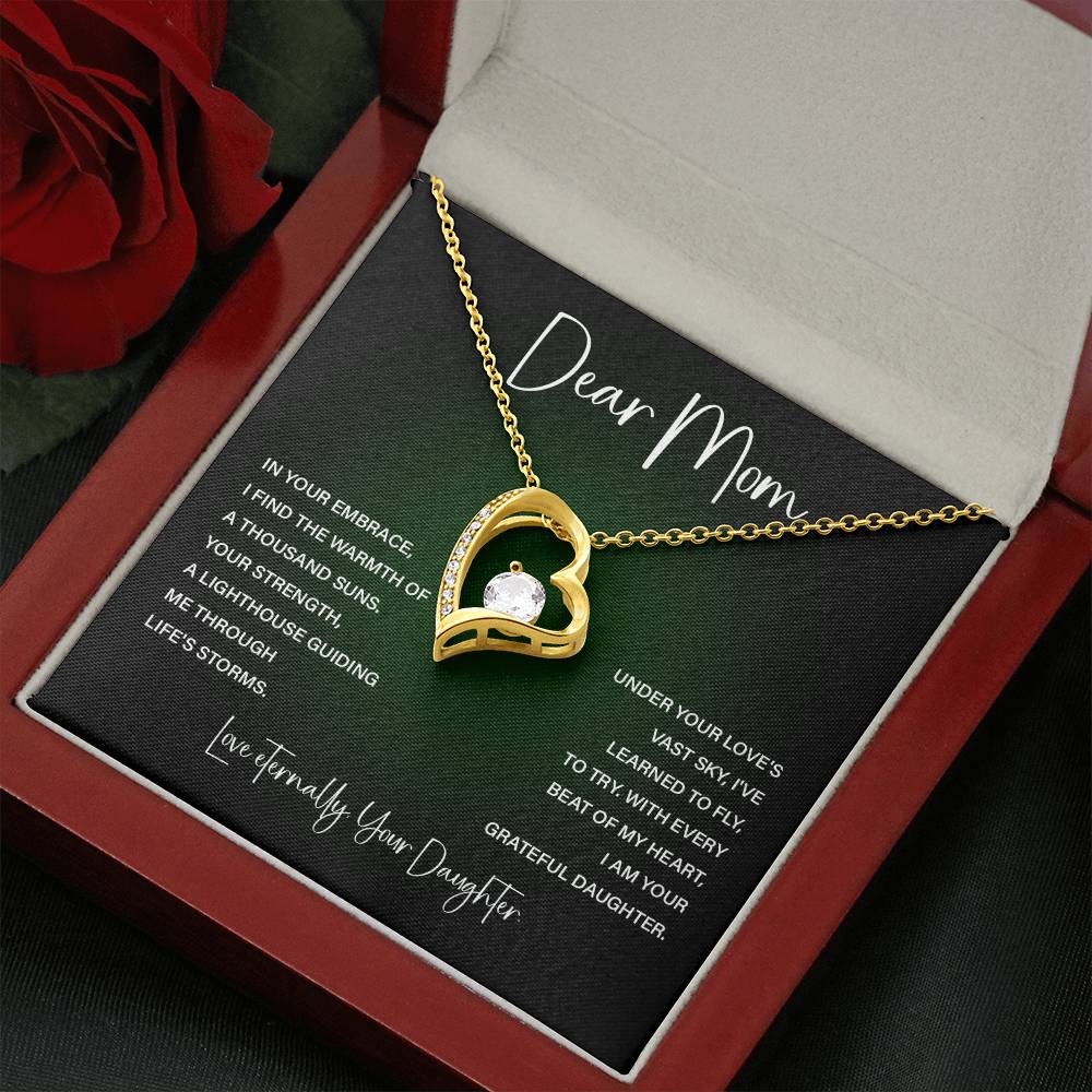 Dear Mom, Mother’s Day Necklace For Mom Best Birthday Gift Necklace Thoughtful Anniversary Necklace Heartfelt Christmas Gift Thank You Necklace Gift Necklace With Message Card