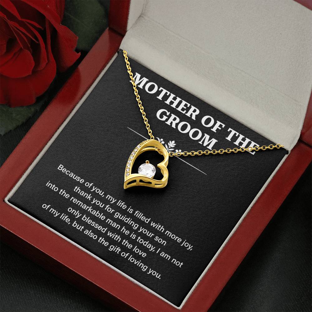 To The Mother Of The Groom Mother Of The Groom Necklace Gift Sentimental Jewelry For Mother Of The Groom Jewelry Gift For Groom's Mom Special Gift For Groom's Mom Meaningful Gift For Groom's Mother Supportive Gift For Mother Unique Gift For Mother